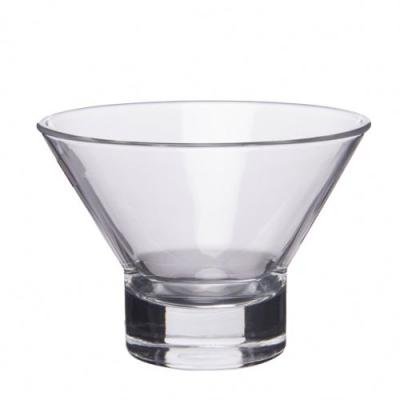 China Sustainable Pressed Glass Ice Cream Bowl for sale