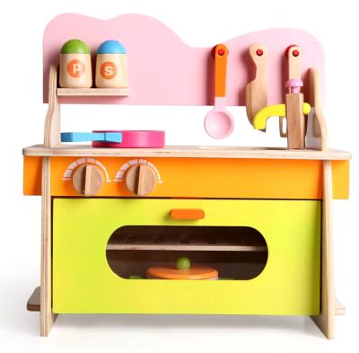 China Factory new product capacity wooden kitchen toy children practical games wooden children pretend kitchen furniture toy set for sale