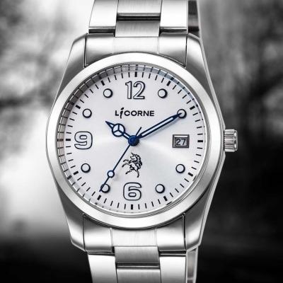 China Day/Date Logo Oyster Style Quartz Wristwatches Custom Brand 316L Stainless Steel Watch for sale