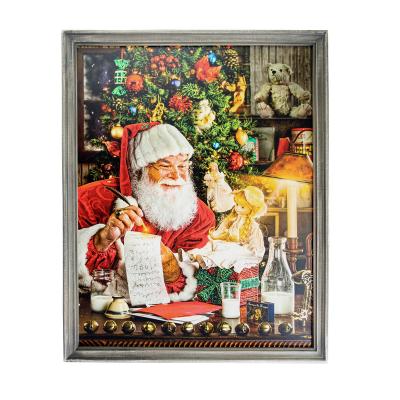 China Europe and America Santa Claus painted living room background wall Christmas home decorations that he is an old man adults and children love for sale