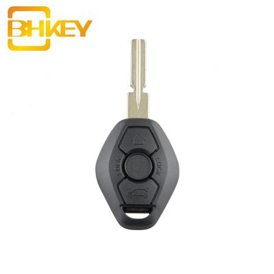 China ABS & HU58 Metal 3 Buttons Blade Car Key Case FOB Cover For BMW E38 E39 E46 E60 E61 E63 E64 E81 Remote Key Shell for sale