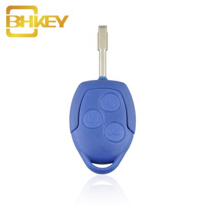 China ABS+Metal 3 Buttons Full Key Case Remote Shell Car Blue For Ford Transit MK7 2006-2014 Auto Parts for sale