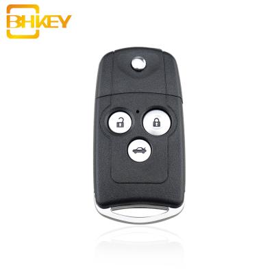 China ABS+Metal Buttons 3 Buttons Car Key Case Jazz CRV HRV Smart Shell For Honda Civic Accord Auto Parts for sale