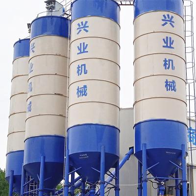 China 100 Ton Road Integral Type Vertical Coal Ash Silo Ready Mix Concrete Plant Material Cement Batching Tank For Construction for sale