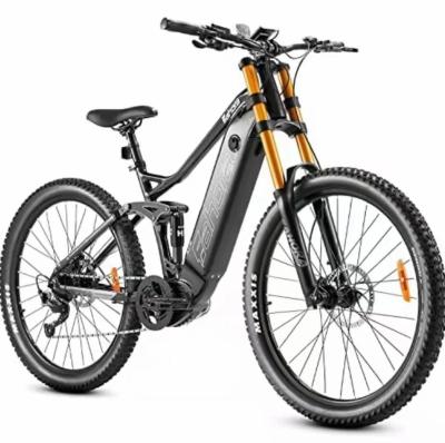 China Aluminum Alloy Ebike 36V 250W 15AH Mid Motor Elektrick Bike Full Suspension Electric Bicycle Ebike 36V 250W 15AH for sale