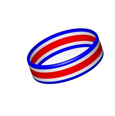 China Costa Rica Flag Cheap eco-friendly and fashionable silicone wristband/bracelet for sale