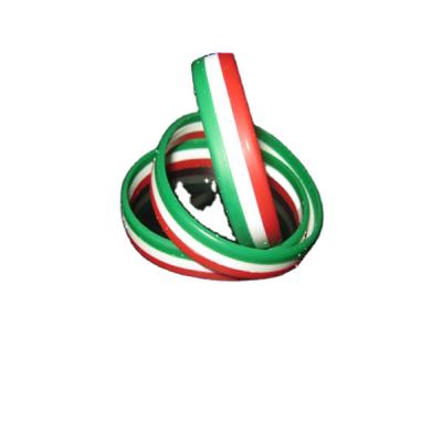 China Others 2021 HUNGARY National Flag Stripe Silicone Wristband / Wristband for sale