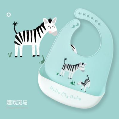 China Hot Selling BPA Free Silicone Material Washable Baby Bibs Cute 100% Babies for sale