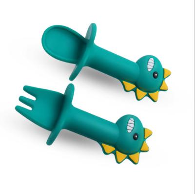 China BPA Free 2021 New Arrival Feeding Supplies BPA Free Silicone Soft Tip Baby Toddler Spoon for sale