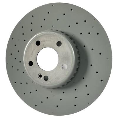 China High-performance drilled brake disc with Dacromet surface treatment all models for sale