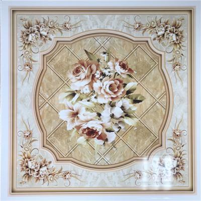 China Artistic Ceilings PVC HOT STAMPING SQUARE PANEL FOR CEILING FACTORY PRICE for sale