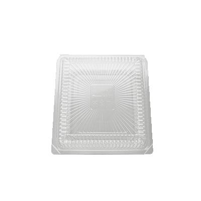 China Recyclable Qualified Fruit Take Out Plastic Container In Square Shape for sale