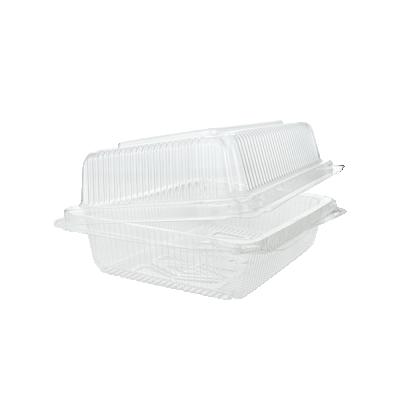 China Recyclable Rectangle Shape Plastic Food Container Box For Used Fruits for sale