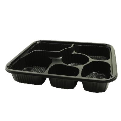 China Recyclable Food Take Away Dividing Tray With Plastic High Temperature Resistance for sale