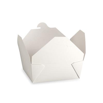 China 45oz Paper Capable Large Size Disposable Bento Boxes With Inner Jacket for sale