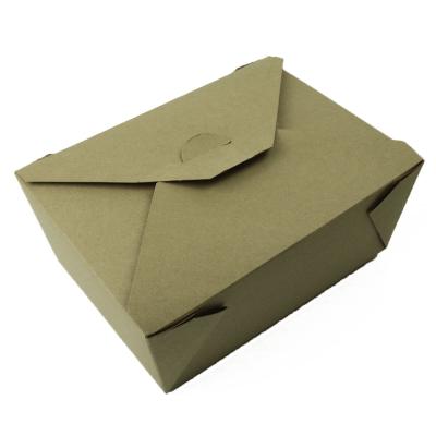 China Disposable Restaurant Outlet Used Dinner Container Kraft Boxes for sale