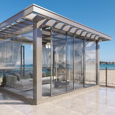 China Easily Assembled Pergola Roof Canopy Motorized In Aluminum for sale