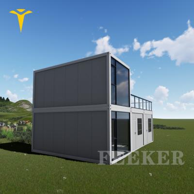 China Asian Tiny EV Villa Prefabrik Flat Pack House Site Prefab Office for sale