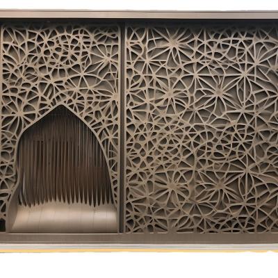 China Modern GFRC Fiberglass Reinforced Islamic Concrete Screen Wall Cladding Panel For Building Exterior Facade Decoration for sale