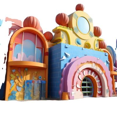 China Modern Decorative Building Material GFRP Feature Facade For Children Park for sale