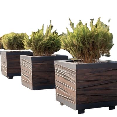 China Best Selling Postmodern Customized Outdoor Waterproof GRC Planter Pots for sale