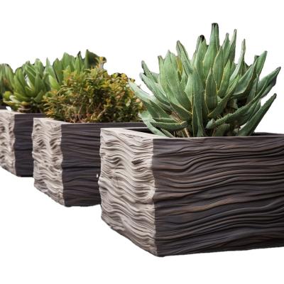 China GRC Modern Design Office Building Customizable Light Planters for sale