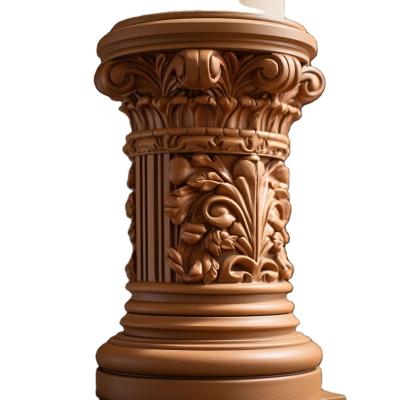 China 2023 new design GFRC solid fireproof column with big greek antique beige for sale