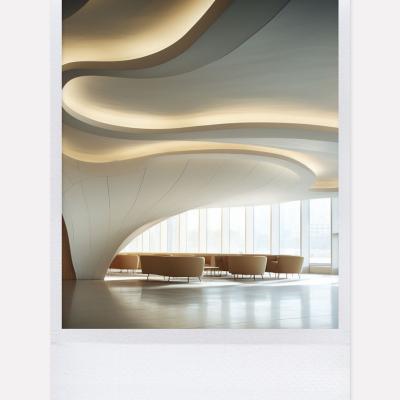 China Modern Fireproof GFRG Customized Interior Ceiling For Luxury Hotels for sale