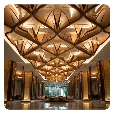 China Modern Fireproof GRG Fiberglass Reinforced Gypsum Curved Ceiling Panel for sale