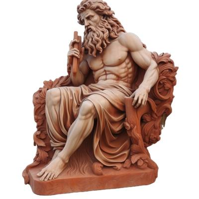 China EUROPEAN Manufacturer Cast Iron Stone Sculpture Art Hand Carved Roman Style Elegant Sculpture Art Statue For Garden for sale