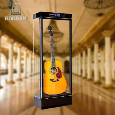 China Alloy Musical Instrument Guitar Showcase Instrument Cover Controlled Humidity Control for sale