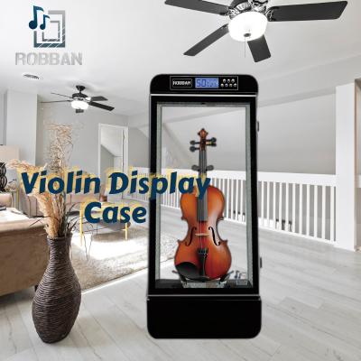 China Alloy Violin Display Case Set Aesthetically Designed Violin Display ? Guitar Cabinet Humidity Control Box for sale