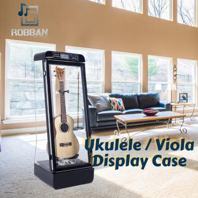 China Lockable Alloy Guitar Display Case Display Box Storage Rack Plexiglass Protect Valuable Guitars High Quality Display Cases for sale