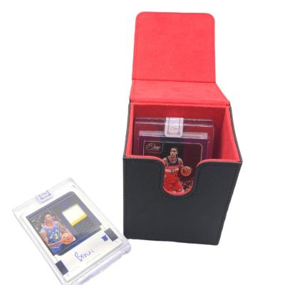 China Competitive Wonderful Custom Made Pokemon Pikachu NBA Sports Trading Card Storage Tcg Deck Box Card Box Storage Card Storage PU Card Box for sale