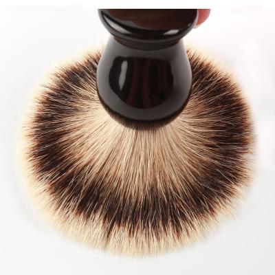 China Hot Selling Shaving Brush OEM ODM Shaving Brush Black Plastic Badger Hair Handle For Men's Salon Barber Shop Kit for sale