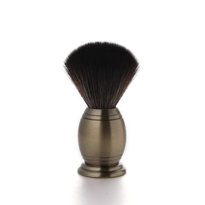 China Metal Barber Tools A Grade High Quality Hair Badger Shaving Brush Handle Beard Face Shaving Brush Men Salon Bronze Bronze for sale