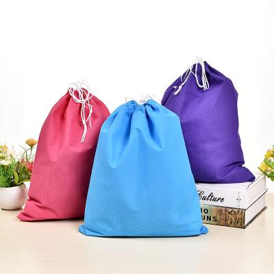 China Modern Design Macaron Plain Color Custom Design Eco-friendly Bag Gift Nylon Drawstring Bag Backpack for sale