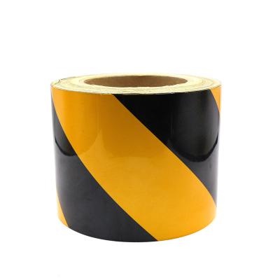 China Waterproof Black Yellow 766 Vinyl Warning Tape Easy Removal Adhesive For Floor Marking, Hazard Warning, Exterior Masking for sale