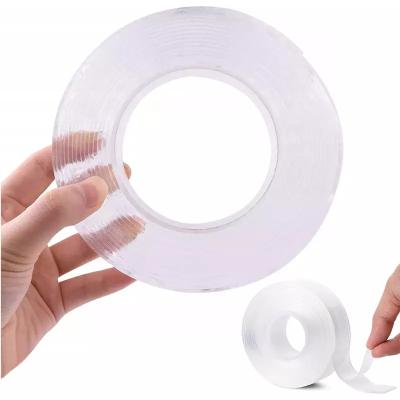 China Factory Price Waterproof Waterproof Strong Adhesive Double Sided Washable Reusable Nano Tape for sale