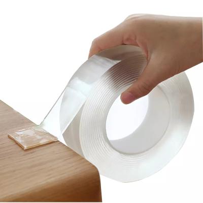 China Excellent Quality Waterproof Double Sided Clear Universal Washable Waterproof Grip Adhesive Nano Tape for sale