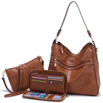 China RFID Wholesale 2024 GuangZhou Factory Women Large Crossbody Designer Bags Handbags Purse and Wallet Set for Women Totes Hobo Purses for sale