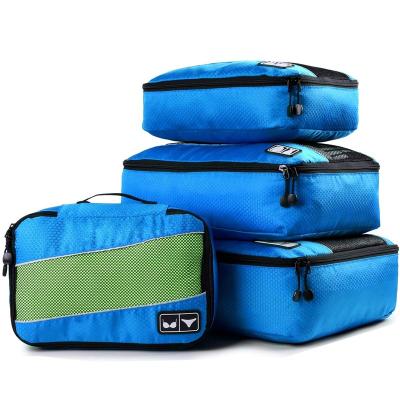 China Mesh top panel Packing Cubes Durable Unisex Travel Accessories-Packing Cubes Luggage Bags Organizer with Clothing Label Zipper Closure Fashion Letter Pattern for sale