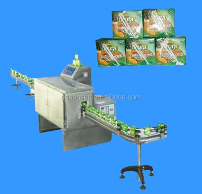 China Beverage Juice Bag Drink Straw Applicator, Straw Adhesive Machine for sale