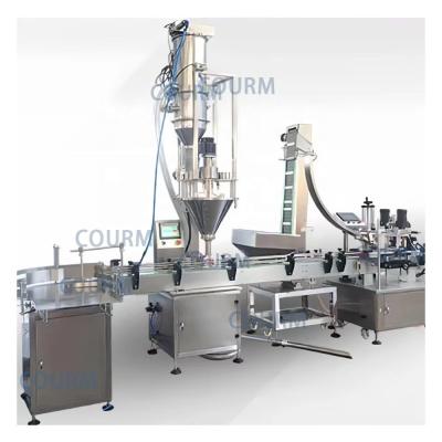 China COURM  Best selling coffee powder bottle filling and capping line filling machine for sale