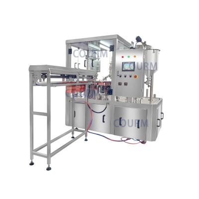 China COURM Automatic jelly ketchup cream liquid plastic suction bag vertical bag soymilk filling capping packaging machine for sale