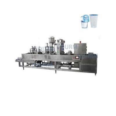 China COURM Automatic plastic liquid cup thermoforming fill and seal machine horizontal for sale