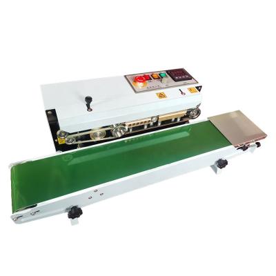 China Plastic Bag Soild Ink Continuous Band Sealer Sealing Machine Expanded Food Band Sealer Plastic Crafts for Food Arab 9m/min for sale