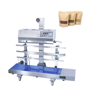 China Plastic paper food coffee tea bag bag film sealing machine automatic aluminum foil hot vertical continuous sealing machine for sale