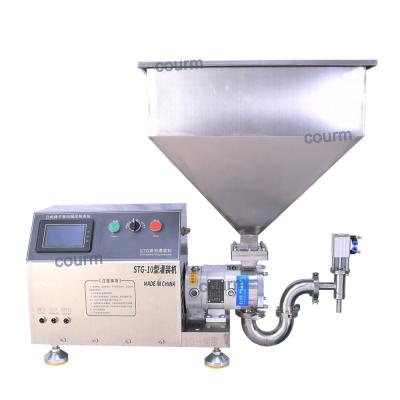 China COURM Semi automatic high viscosity peanut oil tahini honey jam mashed potatoes particles large capacity filling machine for sale