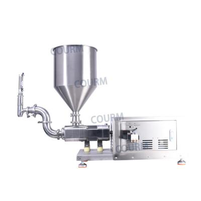 China Semi Automatic Servo Motor Two Screw Pump Paste Cream Jam Filler Oil Water Liquid Filling Machine Glass Bottle Cleaning Machine for sale